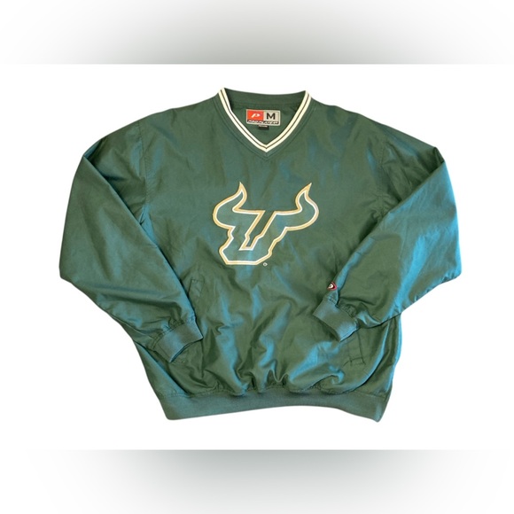Vtg Pro Player USF BULLS University South Florida Scout Jacket Pullover Medium - Picture 1 of 10